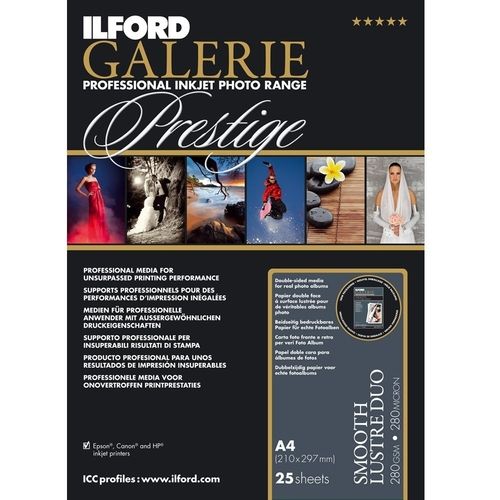 Ilford Galerie Smooth Lustre Duo 280gsm 13x19" A3+ 25 Sheets IGSLD11