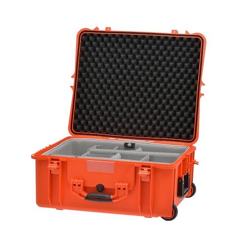 HPRC 2700W - Hard Case with Wheels & Second Skin Divider (Orange)