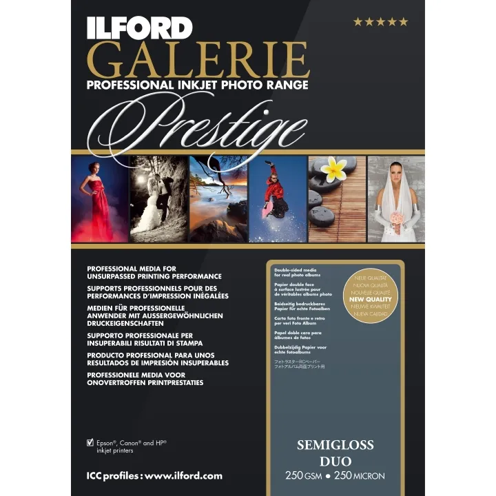 Ilford Galerie Semi gloss Duo 250gsm A3+ 25 Sheets GPSGD