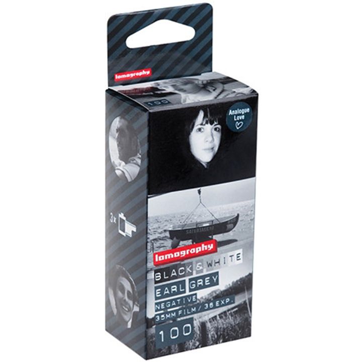 Lomography Earl Grey ISO 100 35mm Black & White - 36 Exposures (3 Pack)**