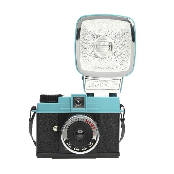 Lomography Diana Mini 35mm Camera & Flash (Teal and Black