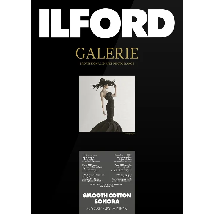 Ilford Galerie Smooth Cotton Sonora 320gsm A3 25 Sheets **