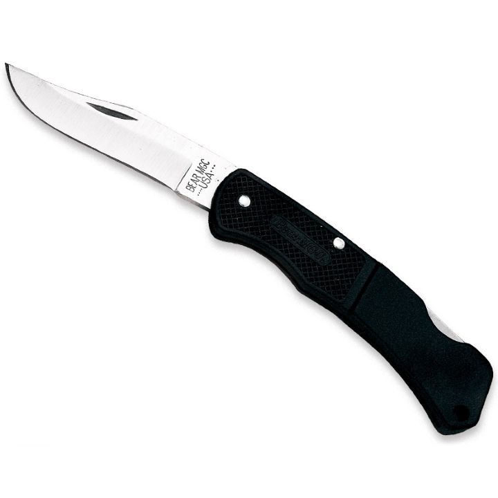 3 3/4 " BLACK ZYTEL LOCKBACK Lockback Knife