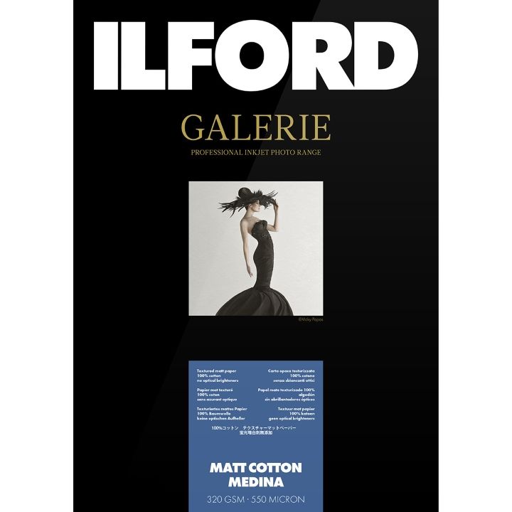 Ilford Galerie Matt Cotton Medina 320gsm 50" 127cm x 15m Roll