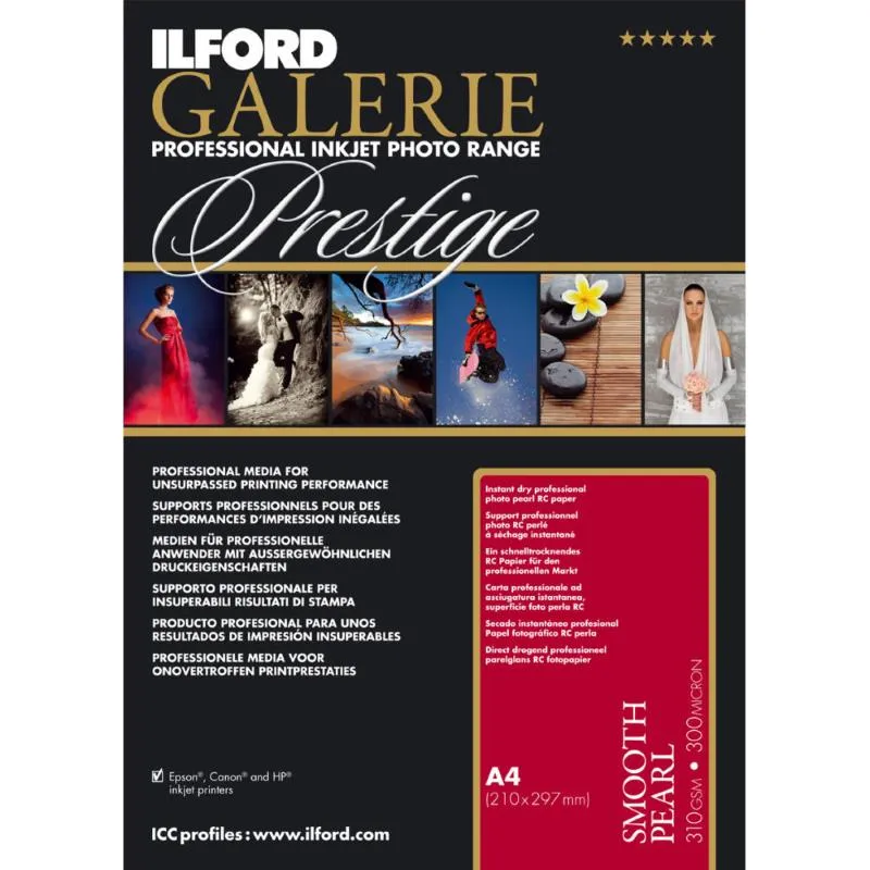 Ilford Galerie Smooth Pearl 310gsm A4 250 Sheets GPSPP
