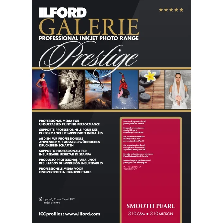Ilford Galerie Prestige Smooth Pearl 310gsm A2 25 Sheets GPSPP