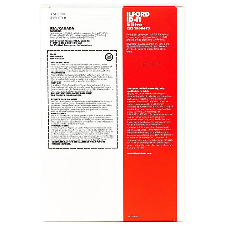 Ilford ID-11 Developer - 5 Litre Powder