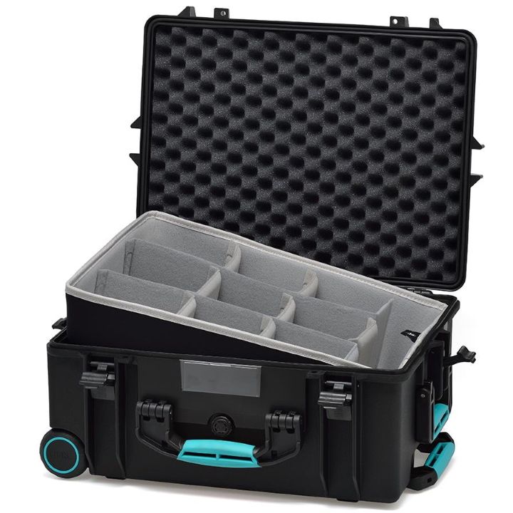 HPRC 2600W - Wheeled Hard Case with Second Skin Divider (Black)