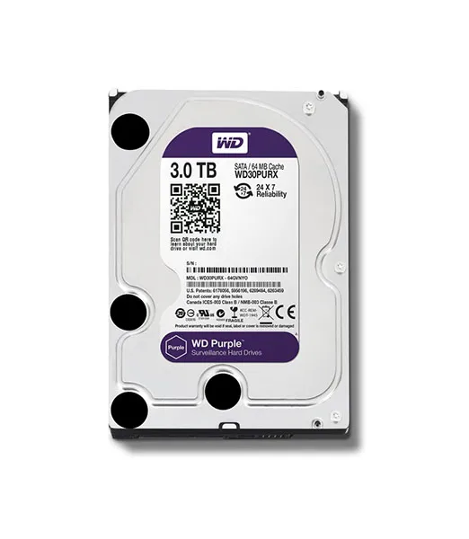 Western Digital HDD 3.5 3TB SATA Surveillance Purple