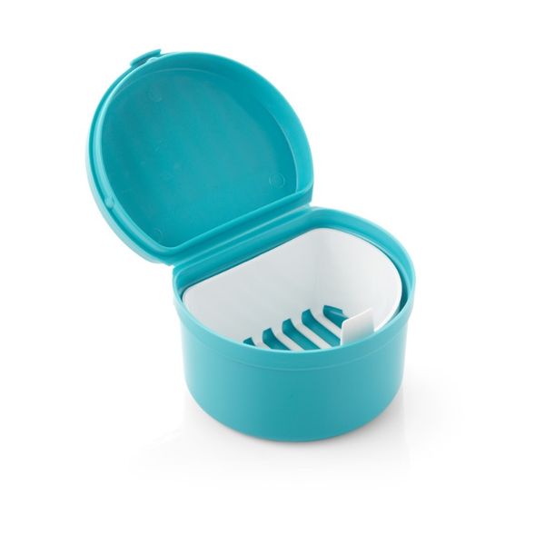 DENTURE CUP WITH HINGED LID WARWDNT C.R. Kennedy