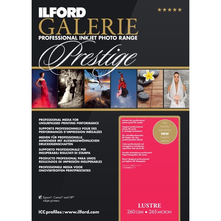 Ilford Galerie Prestige Satin Photo Paper Sheets (260 GSM)