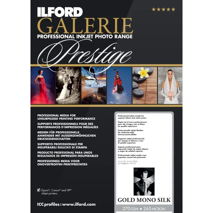 Ilford Galerie Gold Mono Silk Photo Paper Rolls (270GSM)