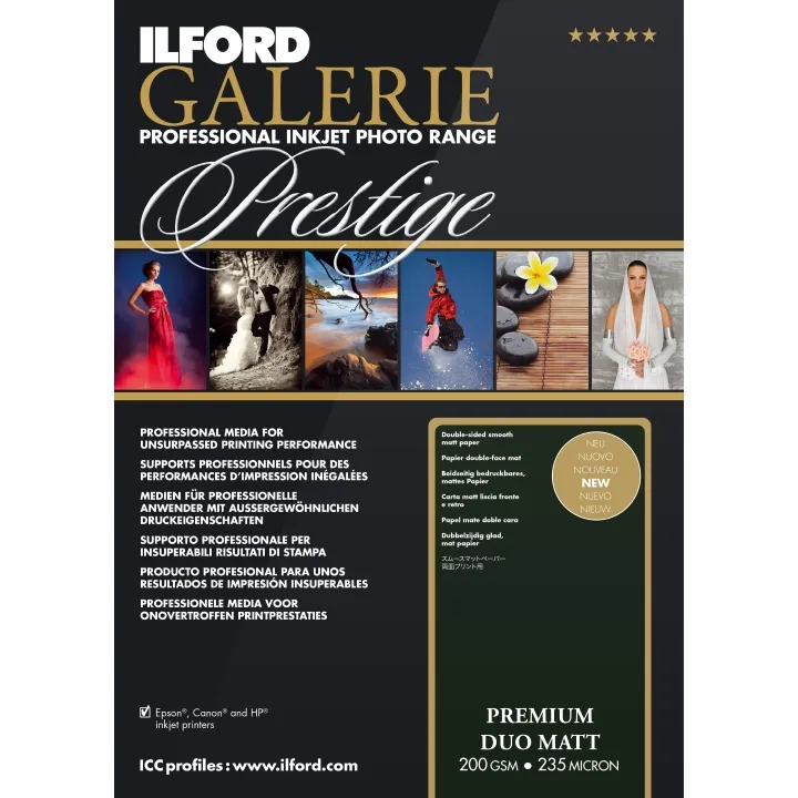 Ilford Galerie Premium Duo Matt Paper Sheets (200 GSM)