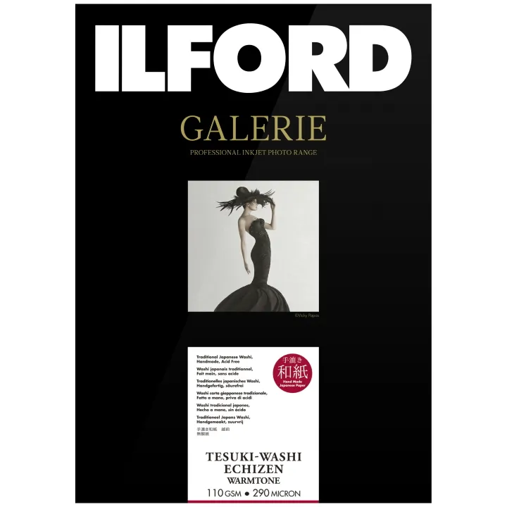 Ilford Galerie Tesuki-Washi Echizen Warmtone 110gsm A1+ Deckle Edge 5 Sheets