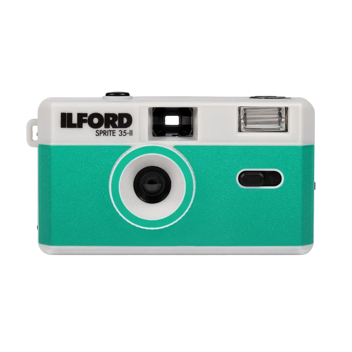 Ilford SPRITE 35-II Reusable Camera - Silver & Teal