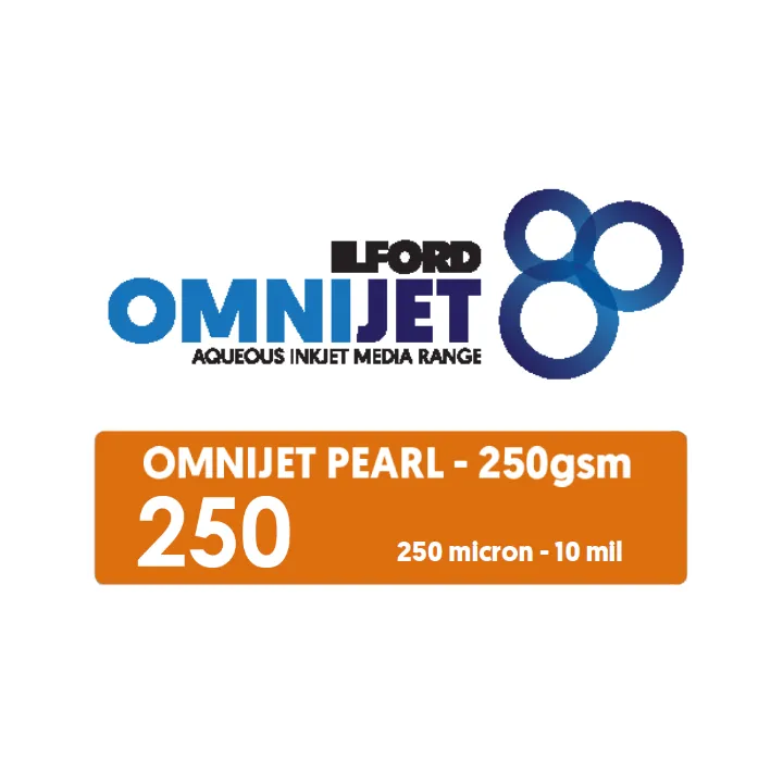Ilford OMNIJET Pearl Kiosk 250gsm A4 Width x 65m - 2 x Rolls for EPSON SL-D800