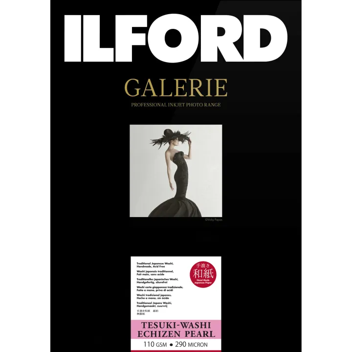 Ilford Galerie Tesuki-Washi EchiZen Pearl 110gsm A1+ Deckle Edge - 5 Sheets