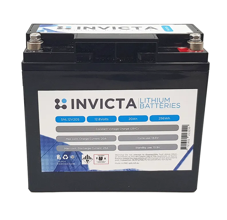 Lifepo4 12v 20amp solar batter