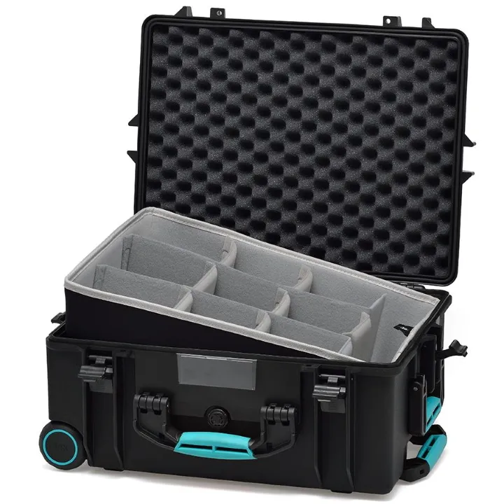 HPRC 2600W - Wheeled Hard Case with Second Skin Liner & Dividers - Blue / Grey