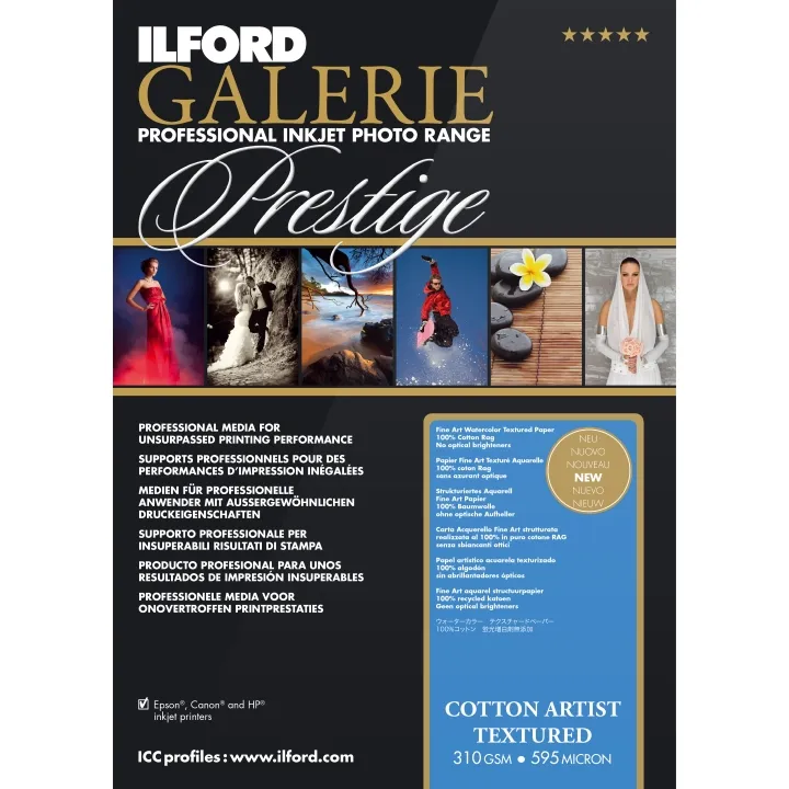 Ilford Galerie Cotton Artist Textured Photo Paper Rolls (310GSM)