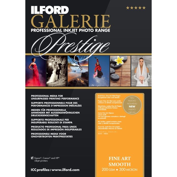 Ilford Galerie Fine Art Smooth Photo Paper Rolls (200 GSM)