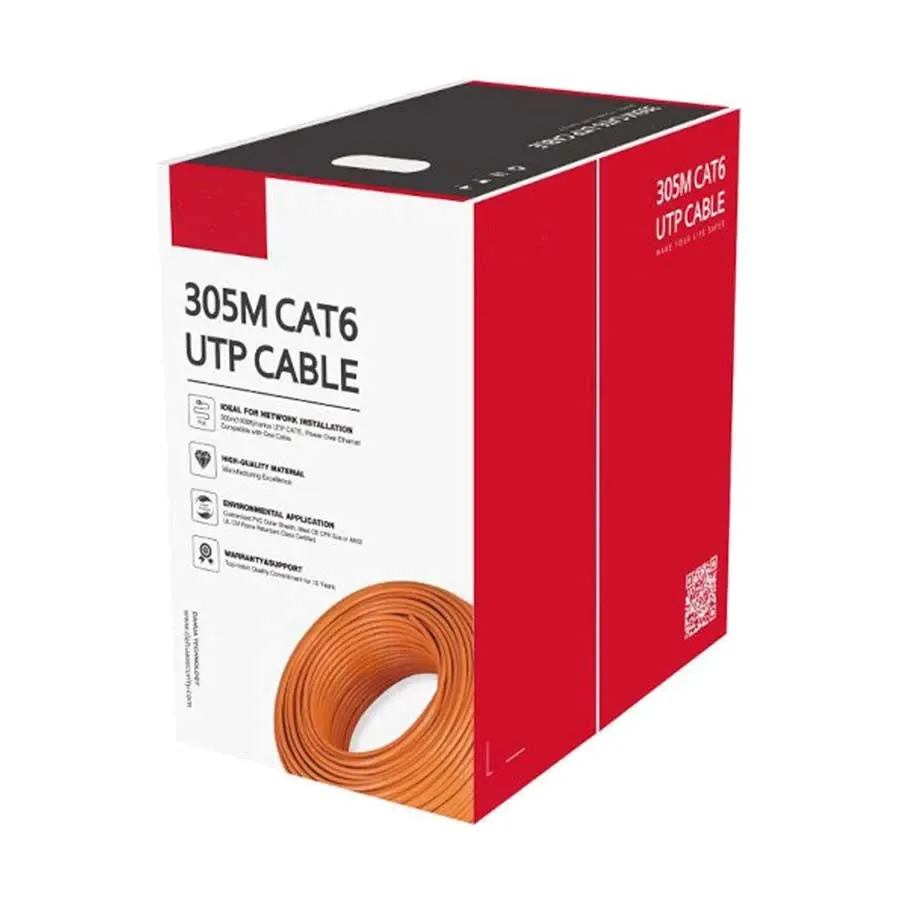 Dahua Cat-6 Cable on Reel 305 meters - Yellow