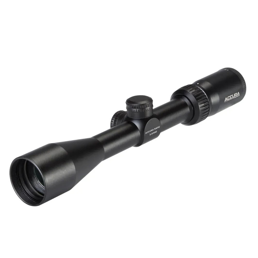 Accura Rapid 3-9x40 Plex Riflescope with Rings **