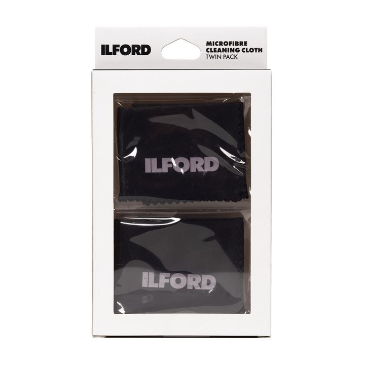 Ilford Microfibre Cleaning Cloth Twin Pack - Black