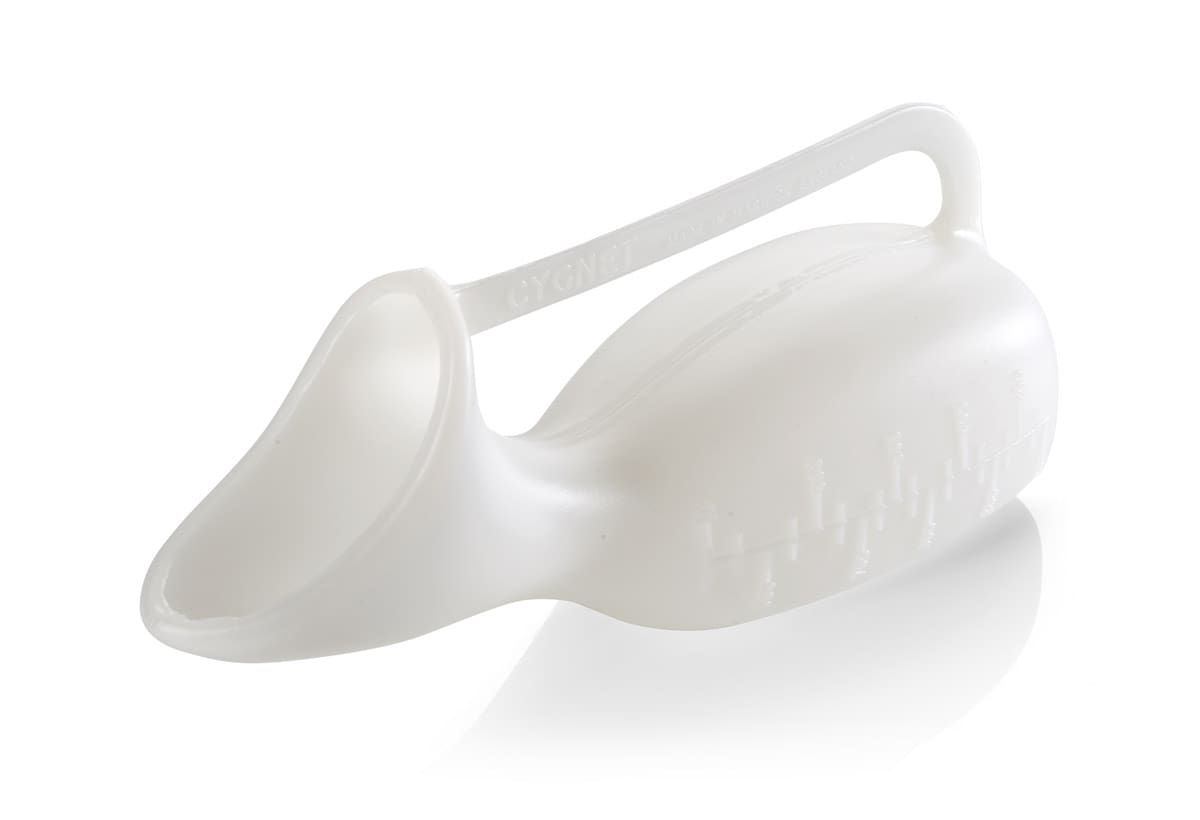 FEMALE URINAL WITH HANDLE 1L