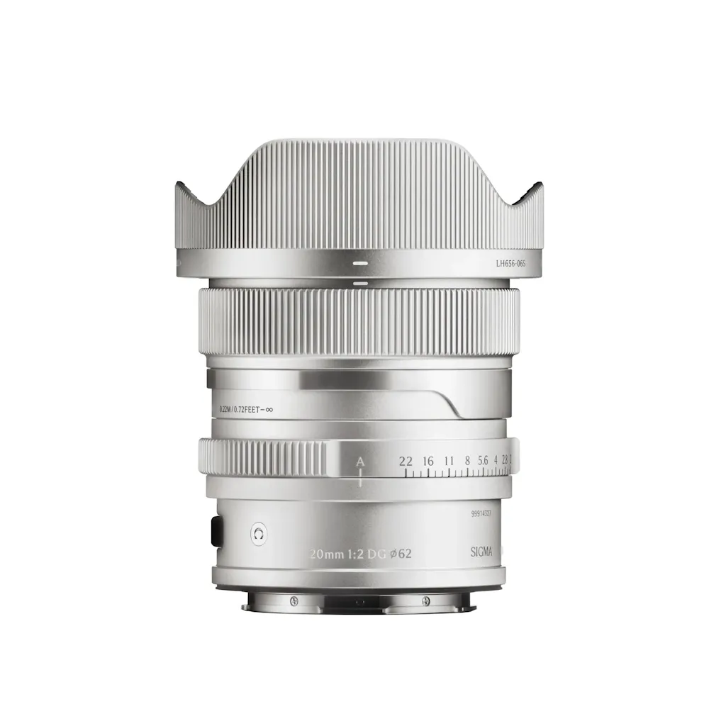 Sigma 20mm f/2 DG Contemporary Lens for L Mount Silver