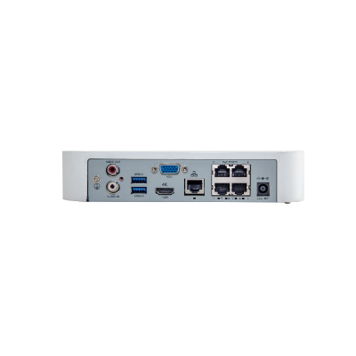 UNV NVR 4CH 1 STA POE 2TB WHIT White **