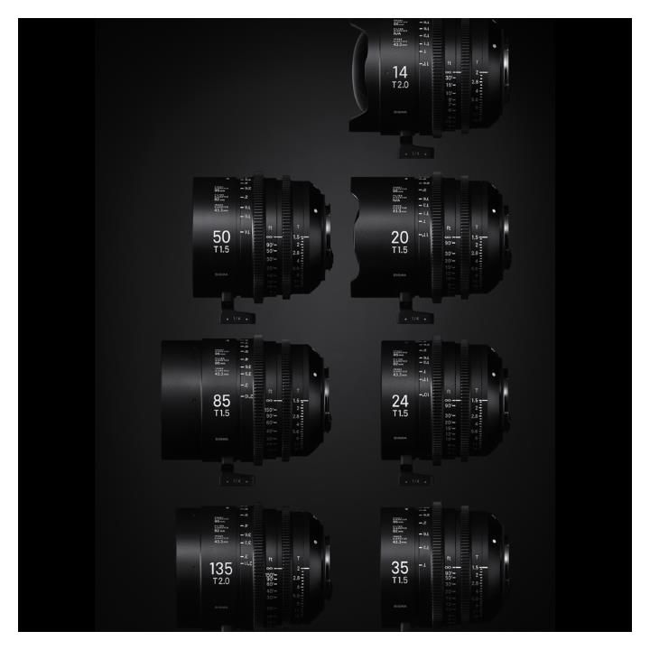Sigma 35mm T1.5 Cine Lens Fully Luminous Feet for Canon EF Mount