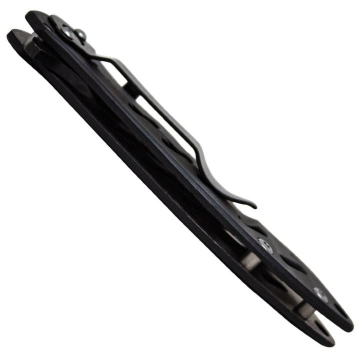 BRISK 1.0 4 1/16" BLACK BLADE Black Blade Frame Lcok Folder Knife - Black