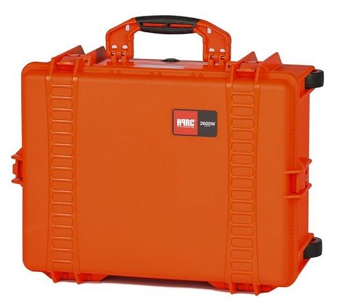 HPRC 2600W - Wheeled Hard Case with Foam - Orange