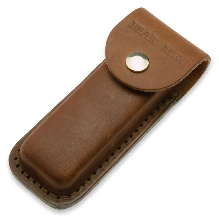 5" ROSEWOOD PROFESSIONAL LOCKBACK W/LEATHER SHEATH