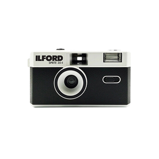 Ilford SPRITE 35-II Reusable Camera - Black & Silver + XP2 24 film