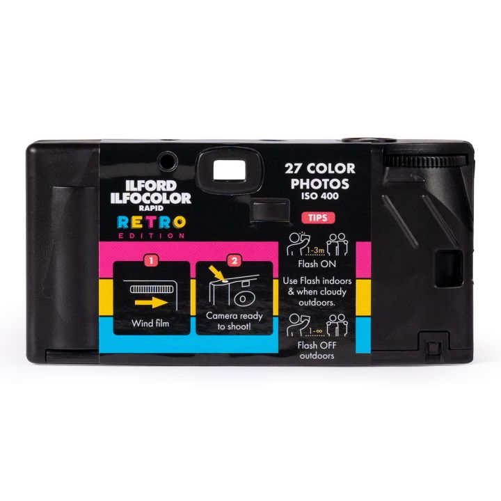 Ilford IlfoColor Retro Single Use Camera - 27 exposures / ISO400 - Black