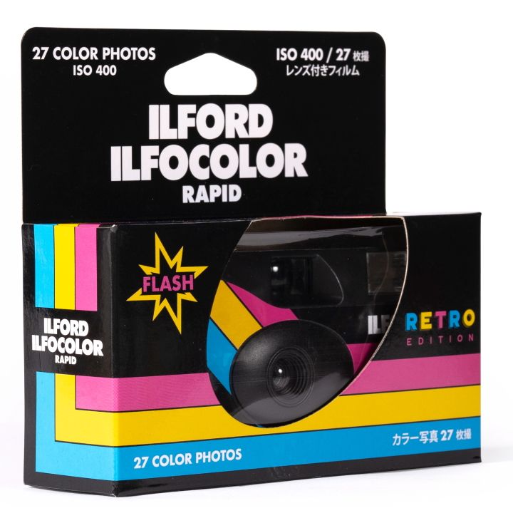 Ilford IlfoColor Retro Single Use Camera - 27 exposures / ISO400 - Black