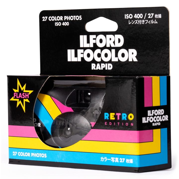 Ilford IlfoColor Retro Single Use Camera - 27 exposures / ISO400 - Black