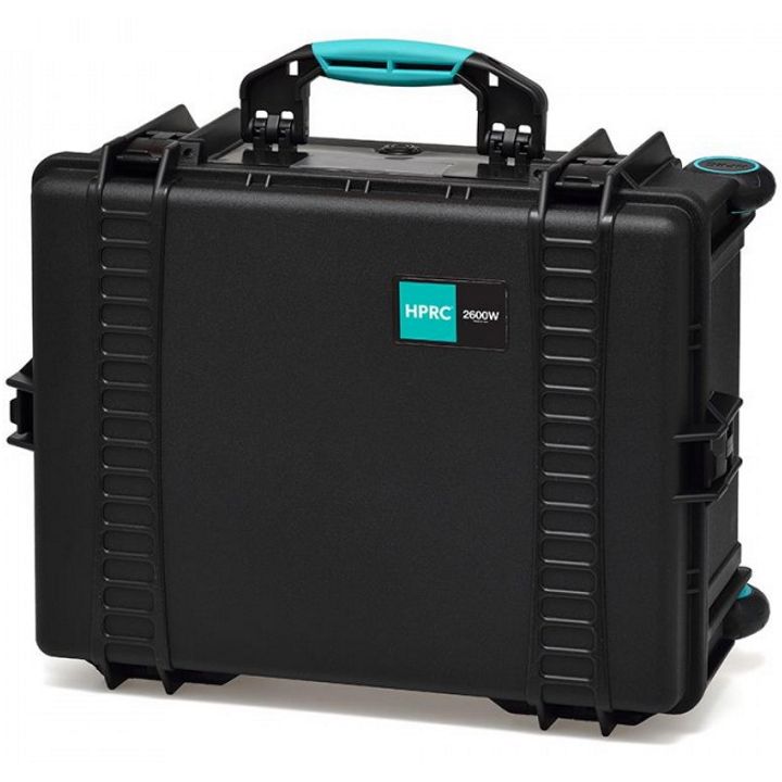 HPRC 2600W - Wheeled Hard Case with Foam - Black