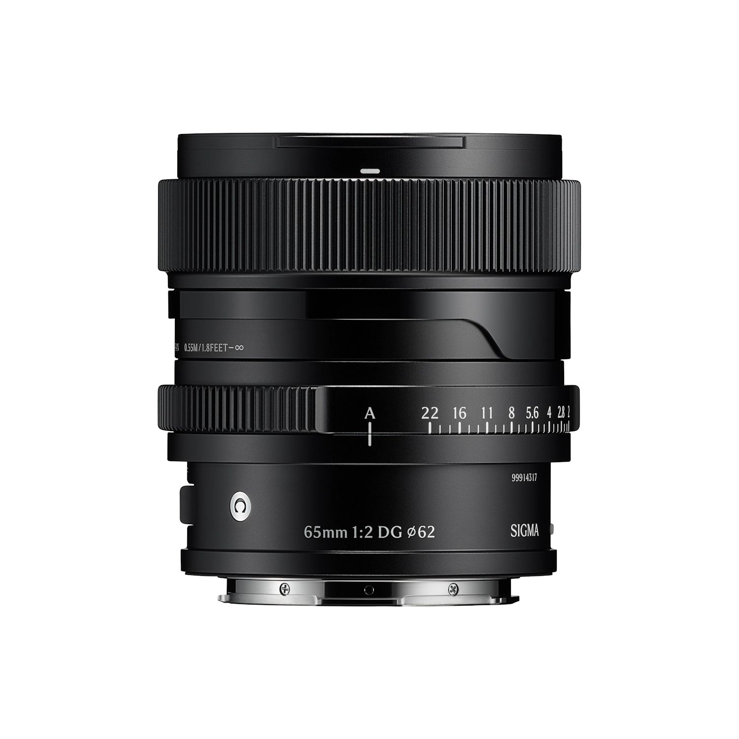 Sigma 65mm f/2 DG Contemporary Lens for L Mount Black