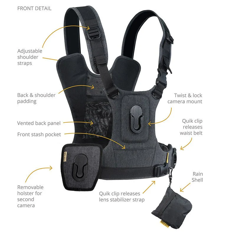 CCS G3 GREY HARNESS FOR 2 CAMERA