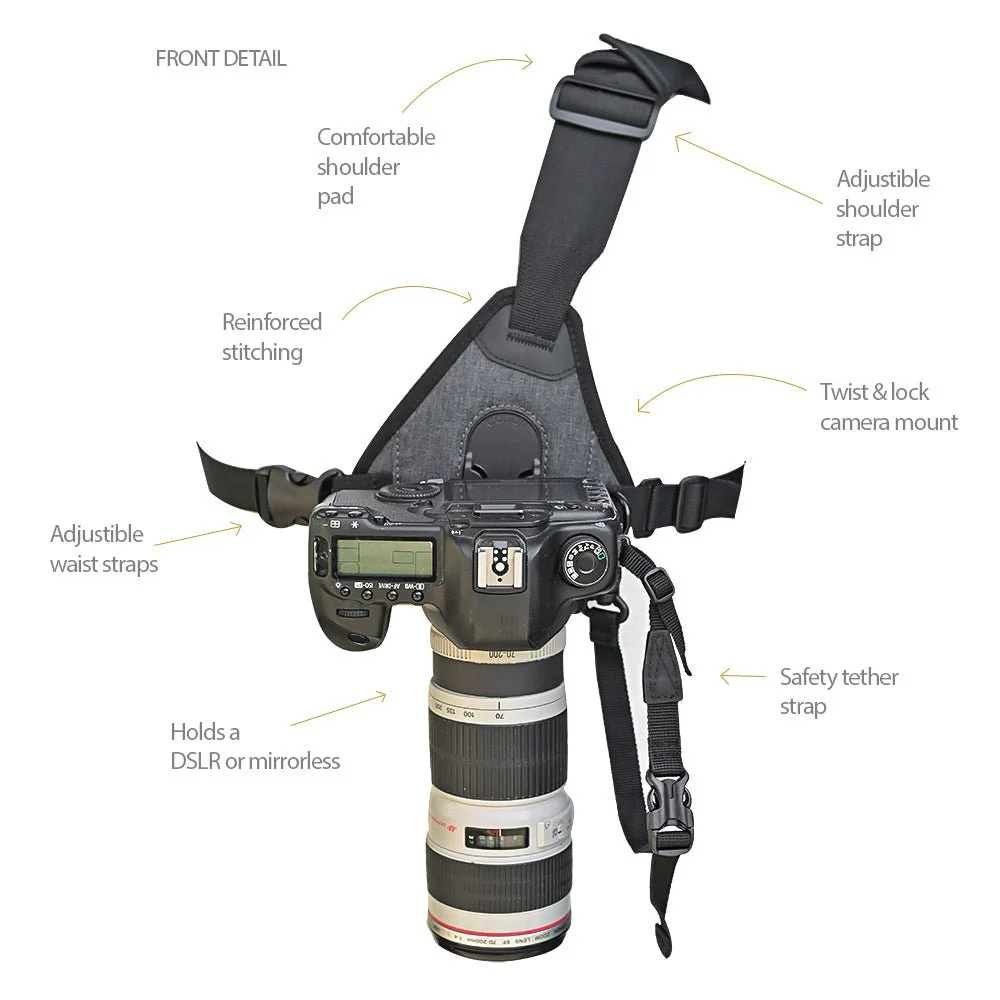 SKOUT G2 GREY SLING-STYLE HARNESS FOR CAMERA